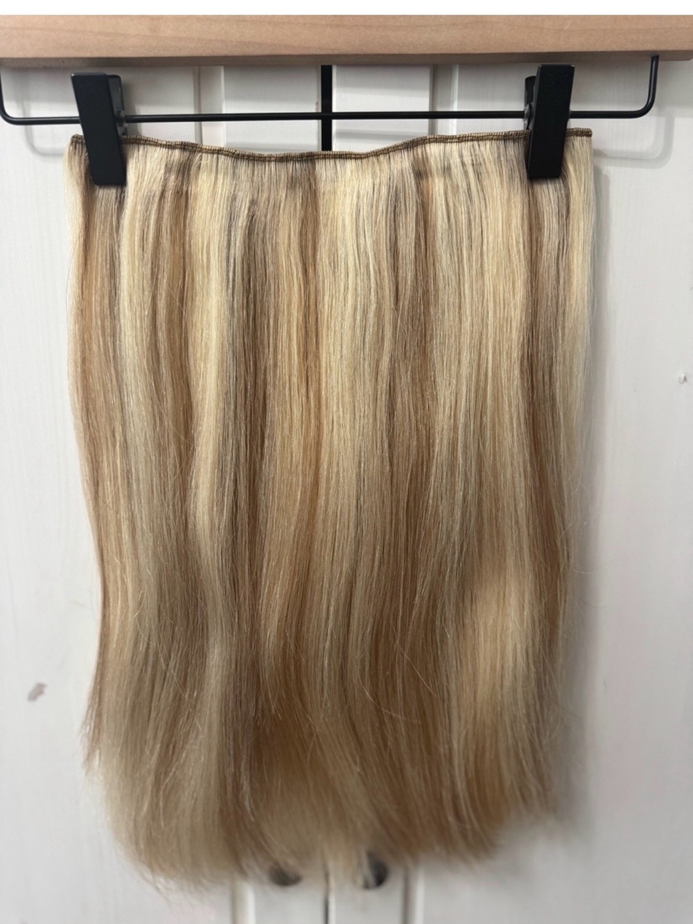 Cashmere Hair 16” One Piece Volumizer Clip In Human Hair Extensions Blonde